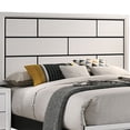 thumbnail image 3 of Erica Twin Size Bed, White and Black Wood Finish, Panel Style Headboard, 3 of 5