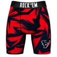 thumbnail image 2 of Men's Rock Em Socks  Navy Houston Texans Game Paint Boxer Briefs, 2 of 3