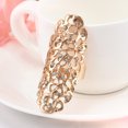thumbnail image 2 of Joernso Knuckle Ring Vintage Exaggerate Hollow Out Geometric Rhinestone Decoration Electroplating Fashion Retro Carving Long Ring Jewelry Accessories, 2 of 8