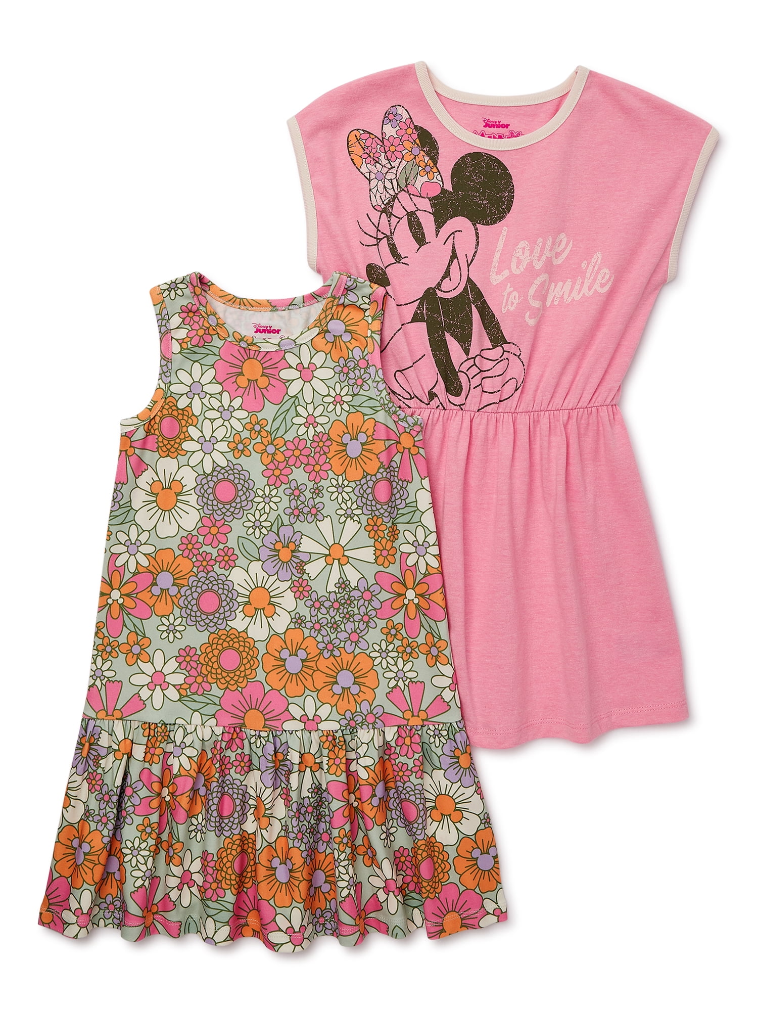 Disney Minnie Mouse Toddler Girls Dress, 2Pack, Sizes 12 Months5T