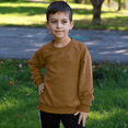 thumbnail image 4 of BIG ELEPHANT Sudadera de Forro Polar con Cuello Redondo para Niños, Jersey Básico de Manga Larga para Niños, Tallas XXS-XL, 4 of 7