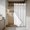 White, variant on Vintage Dark Red No Hook Shower Curtain Waterproof,Bathroom Curtains with Snap in Liners and See Through Top Window,Farmhouse Retro Solid Color Linen Texture Hotel Bathtub Curtains Shower 36"Wx72"L