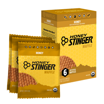 Honey Stinger, Individual y  Snack Waffle, Honey, 6 Ct