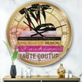 thumbnail image 2 of DesignArt Fashionista Reads 2 Large Wall Clock, 2 of 2