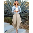 thumbnail image 5 of Doublju Women's Smocked Waist Band Maxi Skirt, 5 of 5