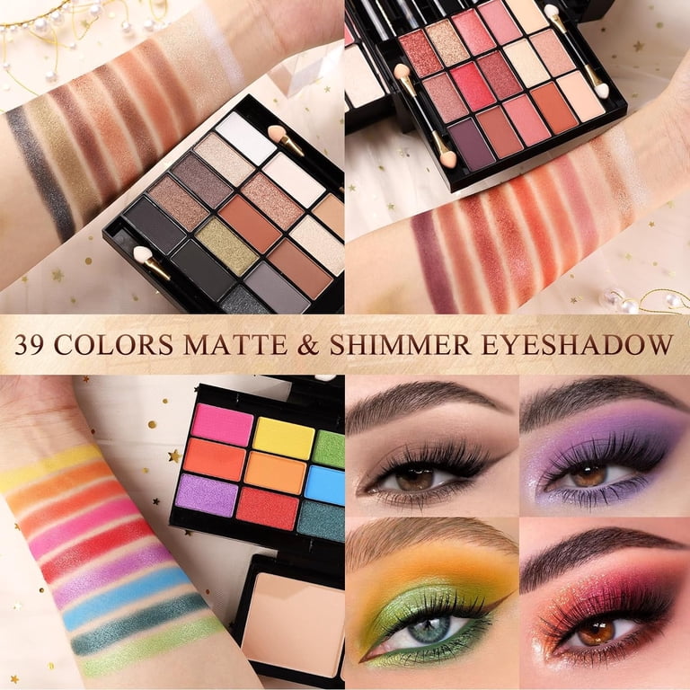 Miss Rose 58 Colors Makeup Kit for Women with Eyeshadows, Blushes