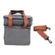 thumbnail image 1 of Bolsa de almuerzo 2 cubiertas Messenger gran capacidad impermeable a prueba de fugas 2 vías cremallera aislada lonchera para picnic campamento oficina gris, 1 of 5