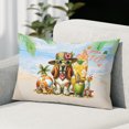 thumbnail image 2 of Basset Hound Hello Summer with Sunglasses and Surfboard Tropical Vibes Pillowcase Double Sided Bassets Dog Breed Lovers Gifts Idea Pillow Case Covers - 00007, 2 of 3