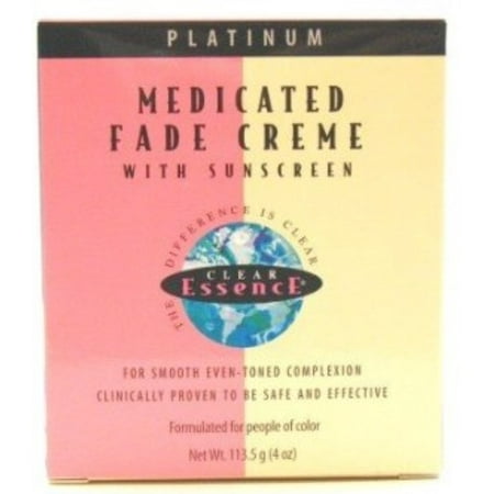 Clear Essence Fade Cream - 4 Pack - Clear Essence Medicated Fade Creme with Sunscreen, 4 oz