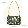 thumbnail image 3 of FORMRS Womens Shoulder Bag with Chain Strap Clutch Purse Cute Tote Handbag, Floral Lemons, 3 of 7