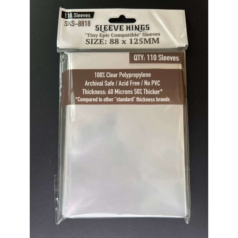 tiny epic dungeons card sleeves Amazon.com: Sleeve Kings Standard Card Sleeves – 110 Count, Clear 60 Micron  Thickness, Large Size (88 x 125mm), Compatible with Tiny Epic Kingdoms &  More – SKU: SKS-8818 : Toys & Games main image 0