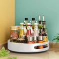 thumbnail image 1 of Space Saver Durable Stainless Steel Kitchen Organizer, Multi-Purpose Rotating Organizer Tray with Easy Handling (Ash White), 1 of 5