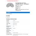 thumbnail image 2 of Front Brake Rotor Set 2 Piece - Compatible with 2014 - 2018 Mazda 6 2015 2016 2017, 2 of 2
