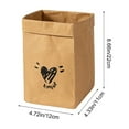 thumbnail image 3 of Kraft Paper Storage Bags for Food - Washable Leak- for Snacks Cookies Vegetables and Sandwiches Reusable Grocery Packaging Safe for Direct Food Contact - Yellow, 3 of 6