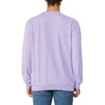 thumbnail image 3 of Unique Bargains Men's Long Sleeve Basic Round Neck Pullover Sweatshirt M Purple, 3 of 6