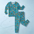 thumbnail image 2 of NOLDARES Little Boys Girls Pajamas Sets 2Pcs Pjs Kids Long Sleeve Sleepwear Christmas Print Homewear Set,7-8 Y, 2 of 9