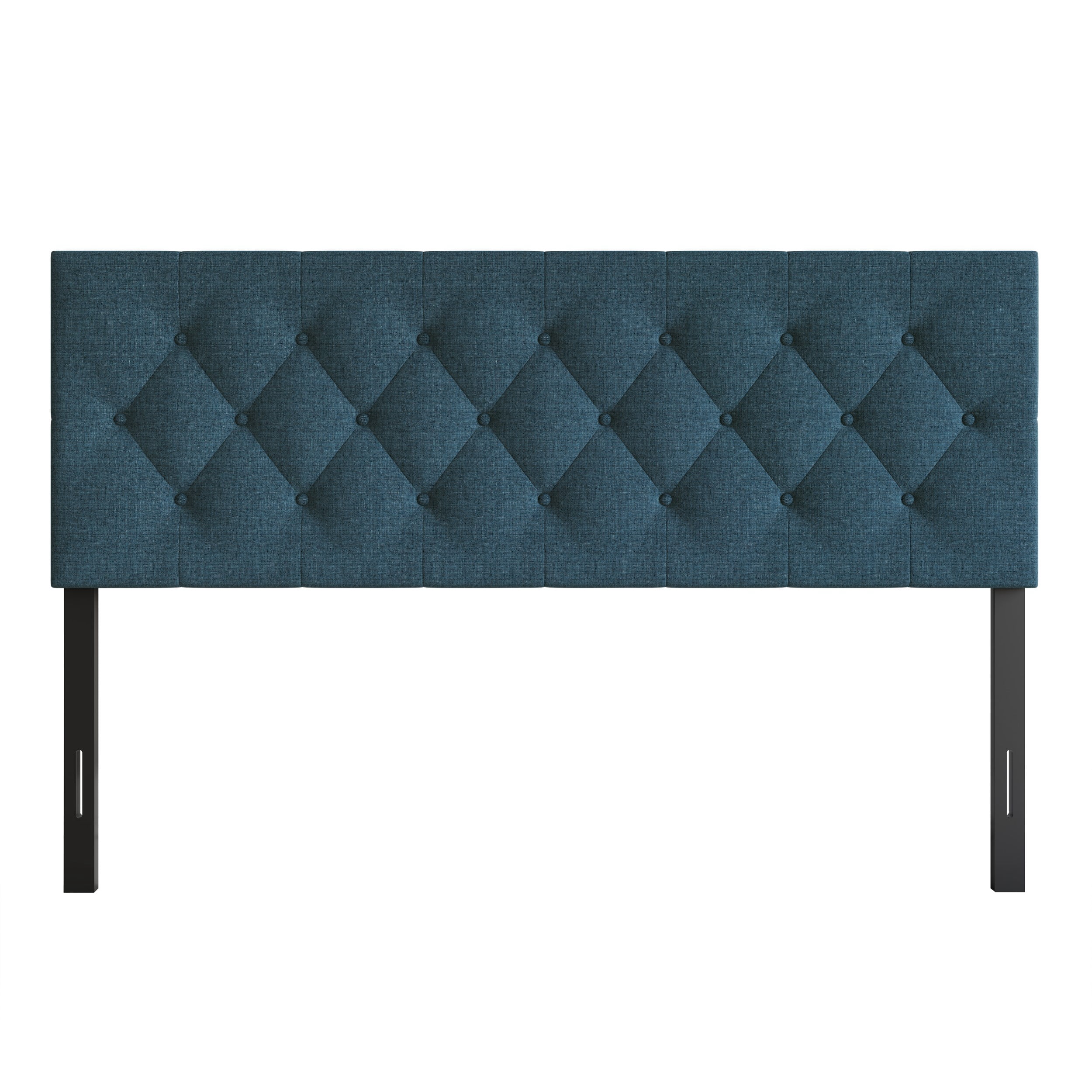 Home Design Gunnison Linen Upholstered Headboard with Button Tufted Design