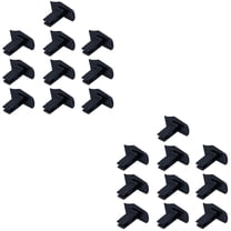 20 Pcs Telescopic Ladder Universal Replacement Parts Telescopic (Black)