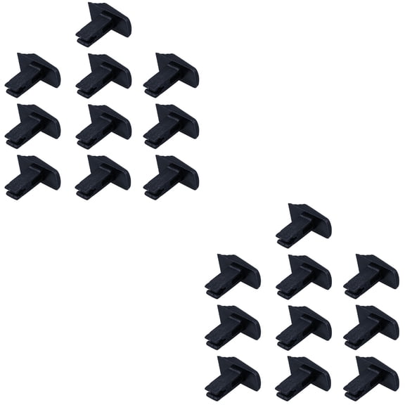 20 Pcs Telescopic Ladder Universal Replacement Parts Telescopic (Black)