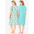 thumbnail image 2 of Dreams & Co. Plus Size 2-Pack Short-Sleeve Sleepshirt, 2 of 6