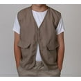 thumbnail image 4 of Kids Unisex Polyester Khaki Safari Explorer Vest, 4 of 4