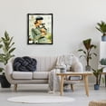 thumbnail image 2 of Stupell Industries Vintage Woman & Dog Portrait Beauty & Fashion Photography Black Floater Framed Art Print Wall Art, 2 of 6