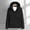 Black, variant on Green Warm Winter Coats, Polyester Solid Color Jackets, Women's Autumn and Winter Solid Color Maple Print Windproof and Rainproof Hooded Coat Breathable Outdoor Jacket, XL