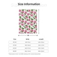thumbnail image 5 of Sikiie Rose Flowers Cozy Flannel Fleece Throw Blanket: Lightweight & Thick for All Seasons - Perfect for Women, Men, & Kids"50"x40", 5 of 6