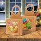 thumbnail image 5 of Caja de botella de vino de papel Kraft Caja de regalo de papel Kraft con ventana, cajas de vino decorativas, suministros para fiesta de Navidad, 25 uds., 5 of 8