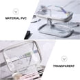 thumbnail image 3 of FENGGUIQU 1Pc Lightweight Silver Makeup Storage Bag Travel Cosmetic Organizer with Handle, 3 of 8