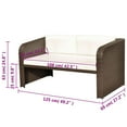 thumbnail image 2 of vidaXL Patio Furniture Set 4 Piece Patio Conversation Set with Table Rattan, 2 of 12