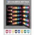 thumbnail image 2 of Yiwa Heavy Duty Steel Key Lock Box, Wall Mount 150-Key Organizer with 133 Hooks and Color-Coded Tags for Office or Hotel, 2 of 7