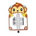 thumbnail image 1 of Tablero de lectura musical para practicar dibujos animados de animales, educativo, identificar notas musicales Forma de mono, 1 of 9