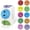 Multicolored 1, variant on 1 Inch Shiny Happy Face Stickers Circle Dots Labels Reward Stickers Teachers Sticker (500PCS,Multicolored)