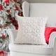 thumbnail image 4 of Christmas Light Pillow Covers Soft Multicolor Plush Snowflake Reindeer Shape Sofa Cover Home Decoration, 4 of 6