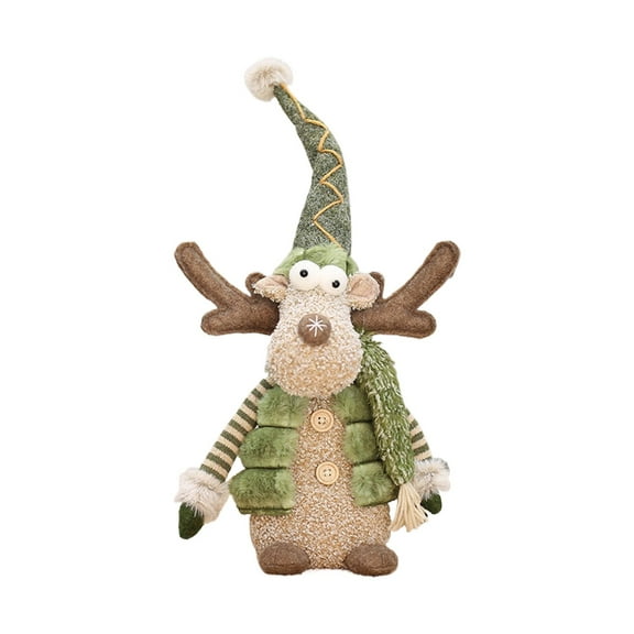 Noothes Giant Christmas Reindeer Plush Doll for Festive Home Decor, Large Stuffed Animal for Winter Indoor Ornaments and Cozy Fireplace Decorations
