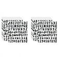 thumbnail image 1 of 1440 Pieces 20 Sheets Self-Adhesive Vinyl Sticker, Alphabet Letter Number Stickers for Mailbox, Door (Black, 1 Inch), 1 of 8