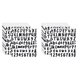 thumbnail image 1 of 1440 Piezas 20 Hojas Adhesivo de Vinilo Autoadhesivo, Etiquetas Engomadas con Números de Letras del Alfabeto para Buzón, Puerta (Negro, 1 Pulgada), 1 of 5