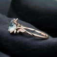 thumbnail image 2 of JEWELSBYASAILOR Natural Heart Moss Agate Promise Ring / Natured Inspired Twig Ring / Gift for Nature Lover, 2 of 3
