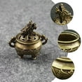 thumbnail image 5 of Golden Brass Dragon Head Incense Burner for Decor Small Size, 5 of 6