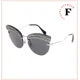 thumbnail image 4 of MIU MIU SCENIQUE MU58TS CRYSTAL Silver Black Oversized Rimless Sunglasses 58T, 4 of 5