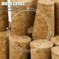 thumbnail image 3 of 200Pcs Natural Tapered Soft Wood Corks, 0.8 x 0.6 x 1 Inch, Wooden Wine Bottle Cork Stoppers Replacement Corks for Wine Beer Bottles, DIY Crafts, Leakproof, 3 of 7