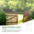 thumbnail image 4 of 4pcs Gate Latch Cable Pull Stainless Steel Gate Latch Cable Adjustable Gate Pull Cord, 4 of 9