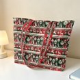 thumbnail image 3 of Jeiento Christmas Plaid Reindeer Padded Tote Bag for Women Large Capacity Handle Purse Lightweight Carryall for Holiday Shopping, Work Commute, Weekend Getaway & Festive Gift, 3 of 7