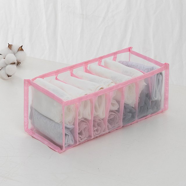 Caja de almacenamiento de ropa interior, calcetines, armario, tipo cajonera, panty, calcetines, compartimentos, cajas de almacenamiento, cajón, almacenamiento para el hogar