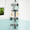 Black, variant on MEHOOM 4-Tier Corner Shower Caddy with Tension Pole, Adjustable 30–120 inch, No-Drill Shower Organizer with Hooks, Soap Holder & Toothbrush Cup, Rustproof Bathroom Caddy (Black)
