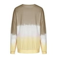 thumbnail image 5 of Aloohaidyvio Blouses for Women Long Sleeve,Womens Spring Tie-Dye Gradient Long Sleeve Crew Neck Sweatshirt Top, 5 of 6