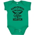 thumbnail image 3 of Inktastic Handpicked for Earth by My Cousin in Heaven with Angel Wings Boys or Girls Baby Bodysuit, 3 of 5