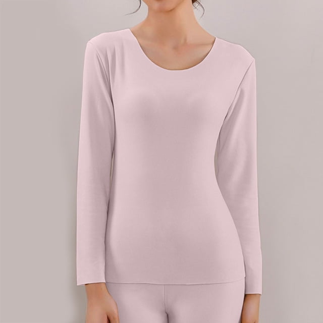 MHFRRA Tops for Women Trendy Autumn Winter Warm Plus Size Thermal Underwears Compression Function Thermal Underwear XXL