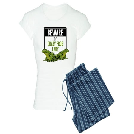 

CafePress - Beware Of Crazy Frog Lady - Women s Light Pajamas